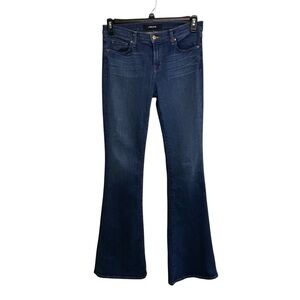 J Brand Martini Dark Blue Indigo Flare Jeans Denim Streetwear Party Travel Sz 29